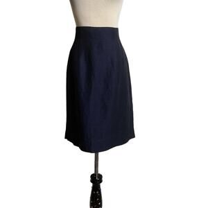 Liz Claiborne navy blue high waist skirt size 10